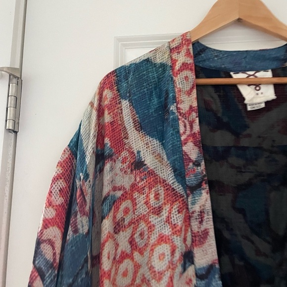 Figue Nomad Silk Patterned Fringe Kimono - Picture 5 of 9